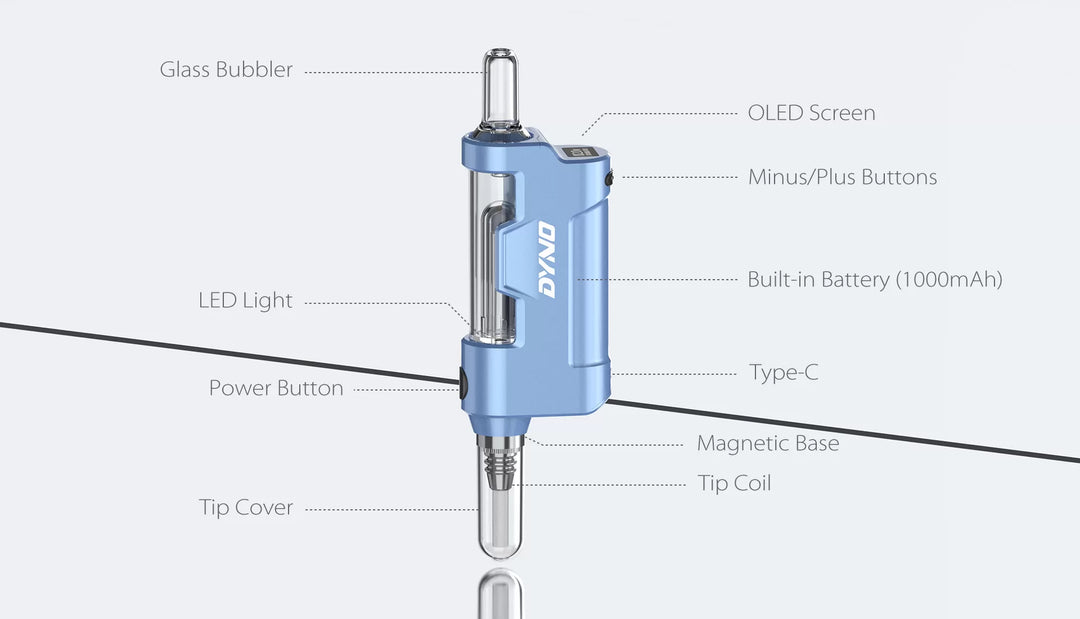 Yocan Dyno Digital Nectar Collector w/ Glass Bubbler