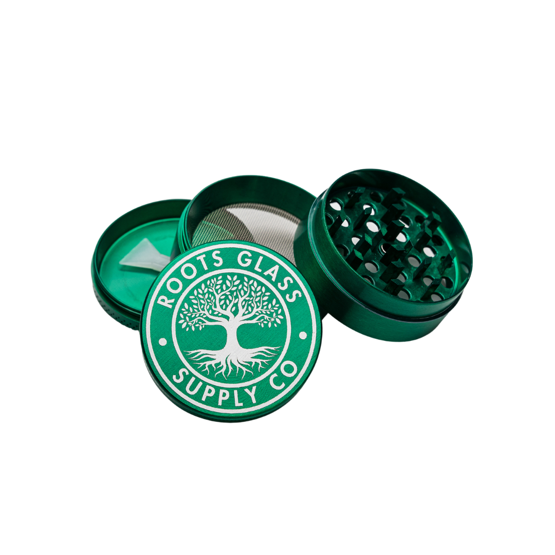 Roots Glass 50mm 4 Piece Grinder Z Wave Distro