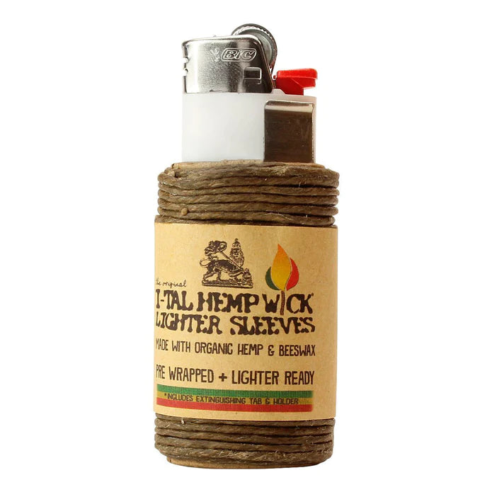 I-TAL Organic Hemp Wick Lighter Sleeve - 15.5 Feet (24ct)