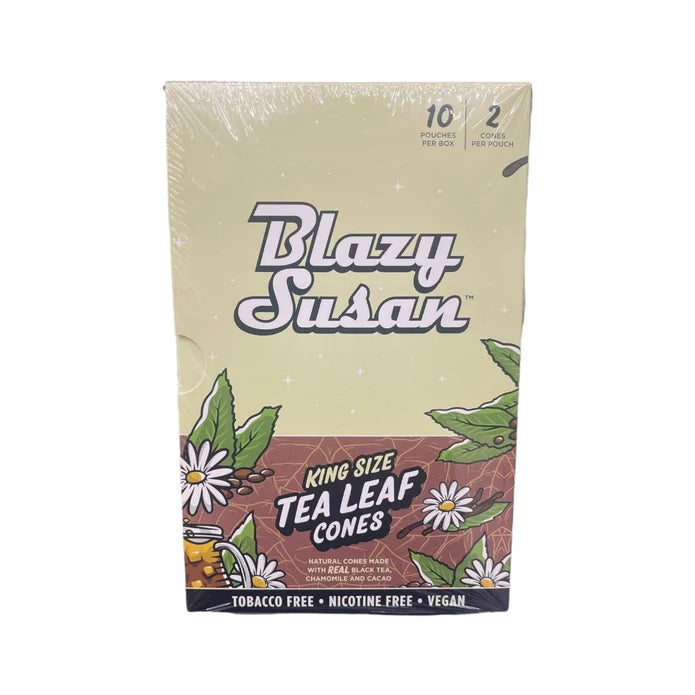 Blazy Susan King Size Cones Tea Leaf (10 Pouches x 2 per Pouch)