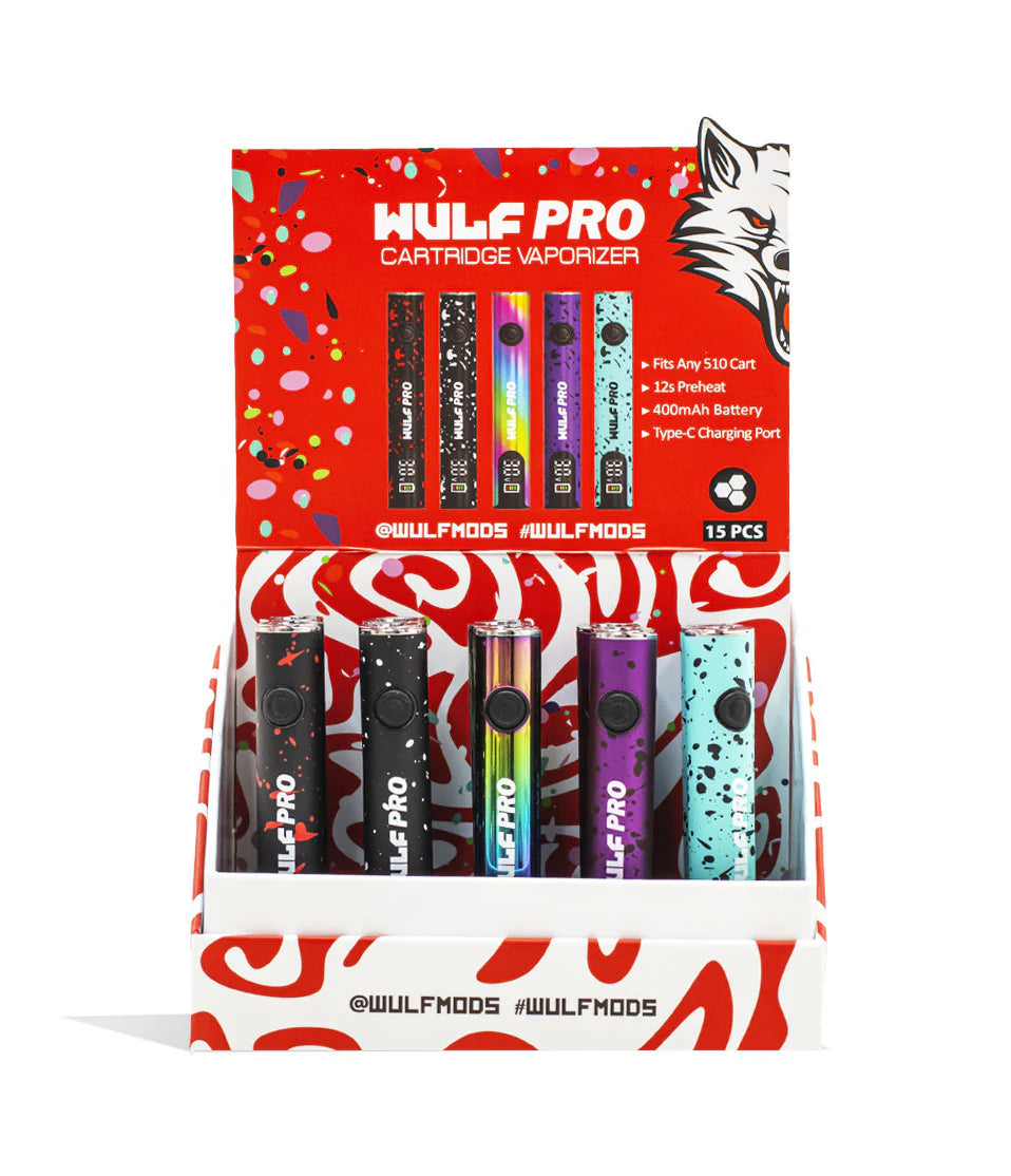 Wulf Mods Pro 510 Variable Voltage Battery 15pk Z Wave Distro Wulf Mods Pro 510 Variable Voltage Battery 15pk Z Wave Distro