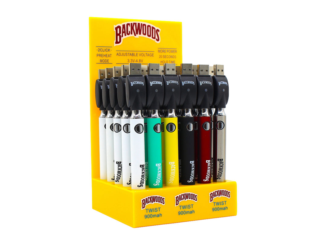 Backwoods Twist 900mah Display