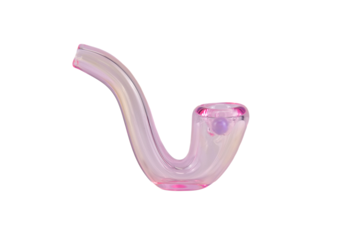 3.5" Pink Fumed Sherlock Hand Pipe (USA)