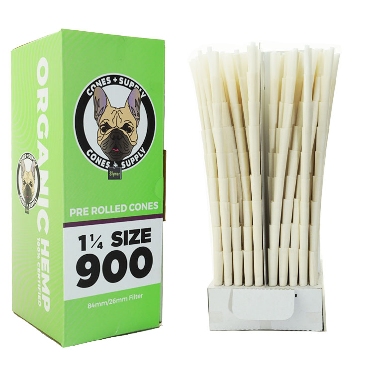 Cones Supply Organic Pre-Rolled Cones 84mm 1 1/4 SIZE – 900 Count