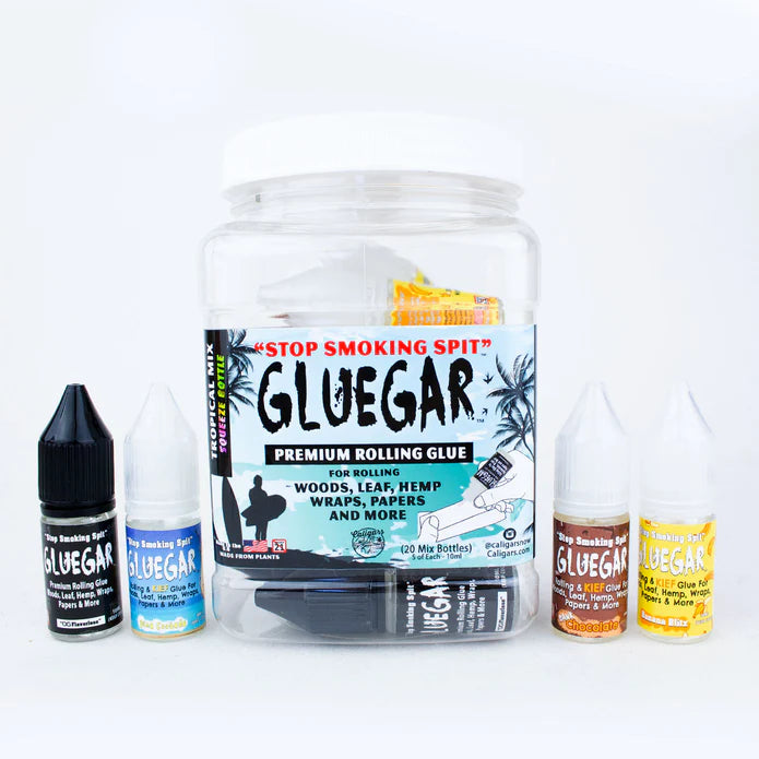 GlueGar - "Tropical Mix" Flavors Squeeze Bottle 10ML (20 Per Jar)
