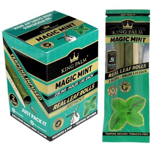 King Palm Magic Mint - 2 Slim Rolls - 20pk Display