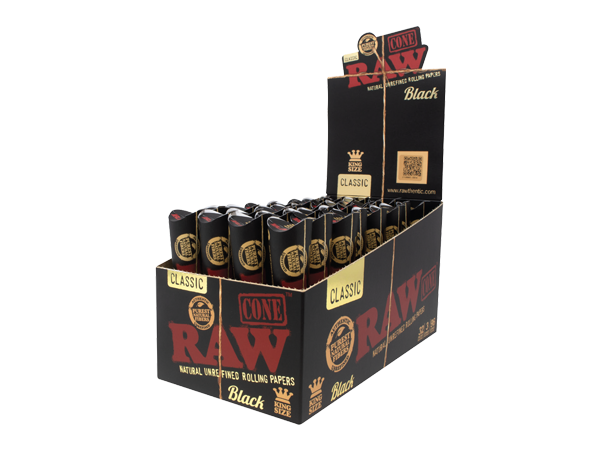 RAW King Size Black Cones Box