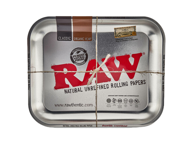 RAW Rolling Tray (Large) - Silver