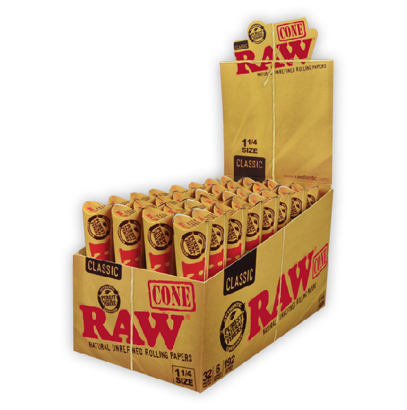 RAW 1 1/4 Classic Cones Box