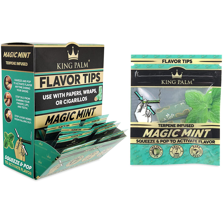 King Palm Flavor Tips - 7mm Terp Filters - 2pk 50ct.