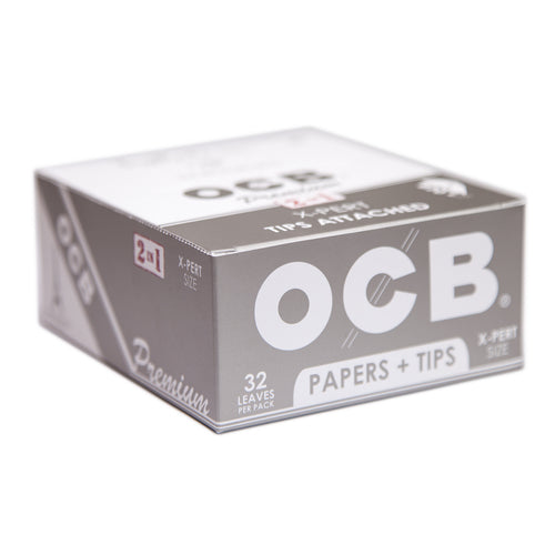 OCB K.S. Slim Papers & Tips Box - zwavedistro