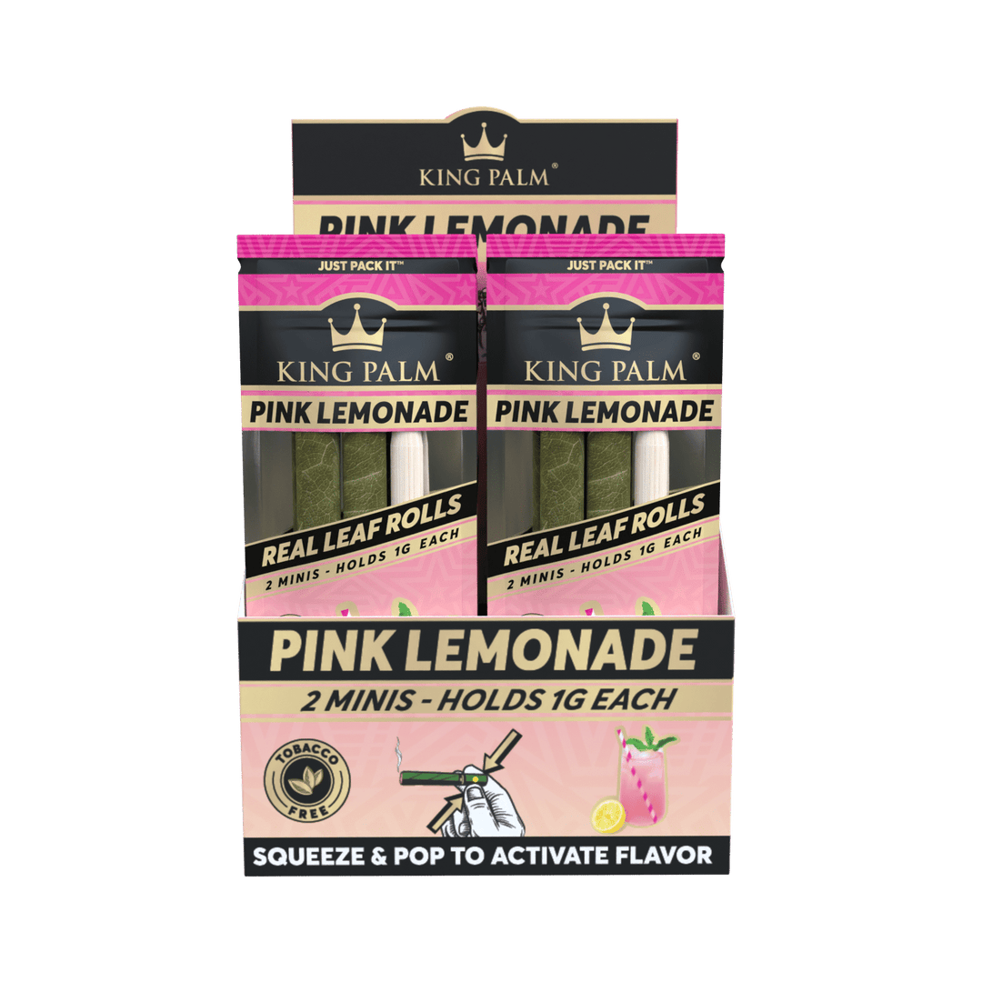 King Palm Pink Lemonade - 2 Mini Rolls - 20pk Display