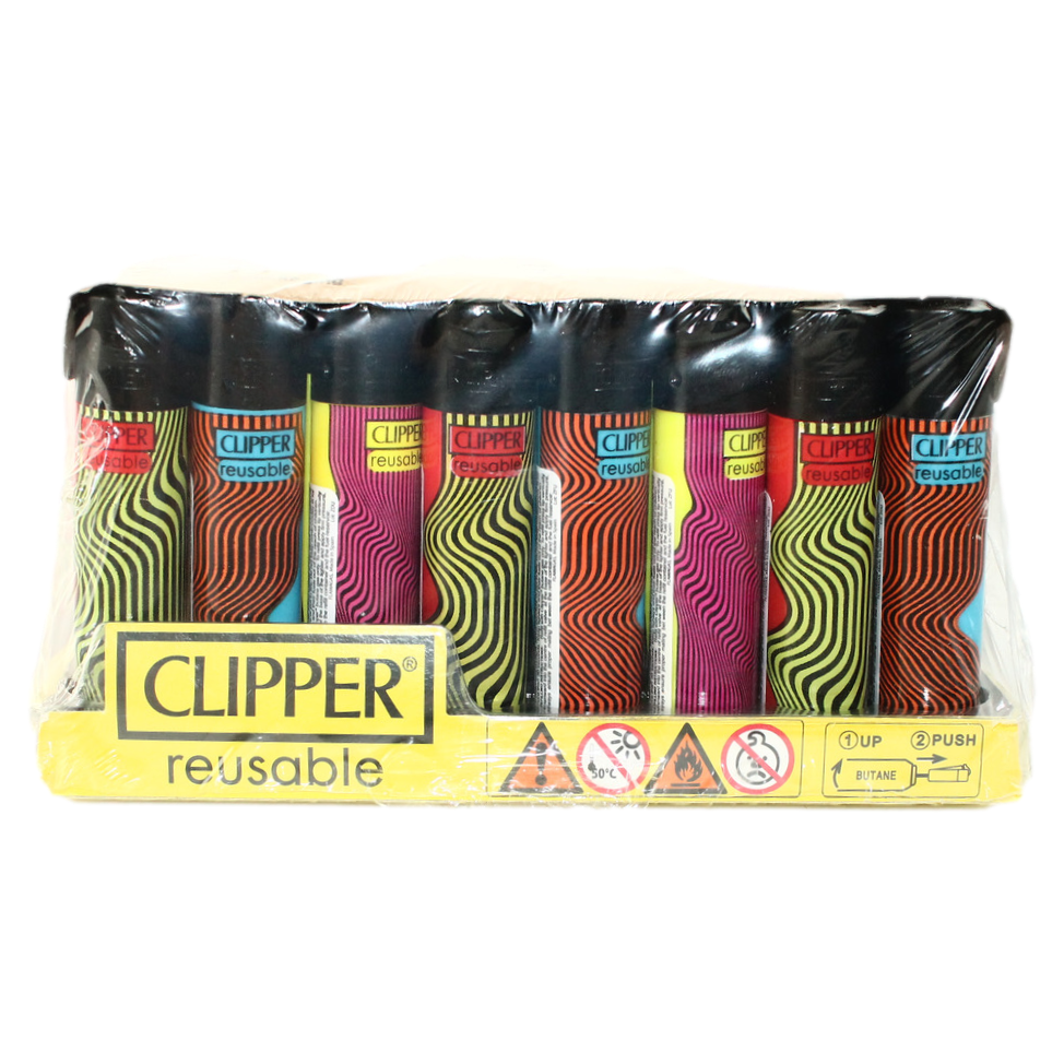 Clipper Lighter Squiggle Lines 48pk