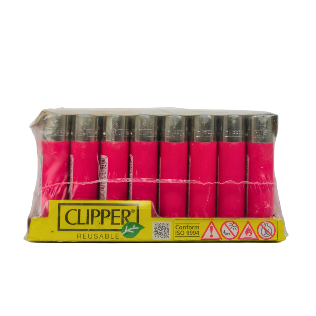 Clipper Lighter All Pink 48pk