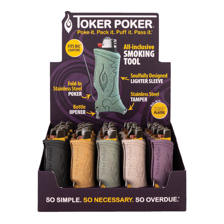 Toker Poker Hemp + Bottle Opener Lighter Sleeve (25 CT)