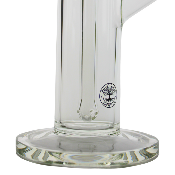 Roots Glass 7" Clear Can Bubbler