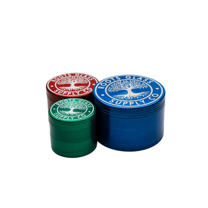 Roots Glass 63mm 4 Piece Grinder