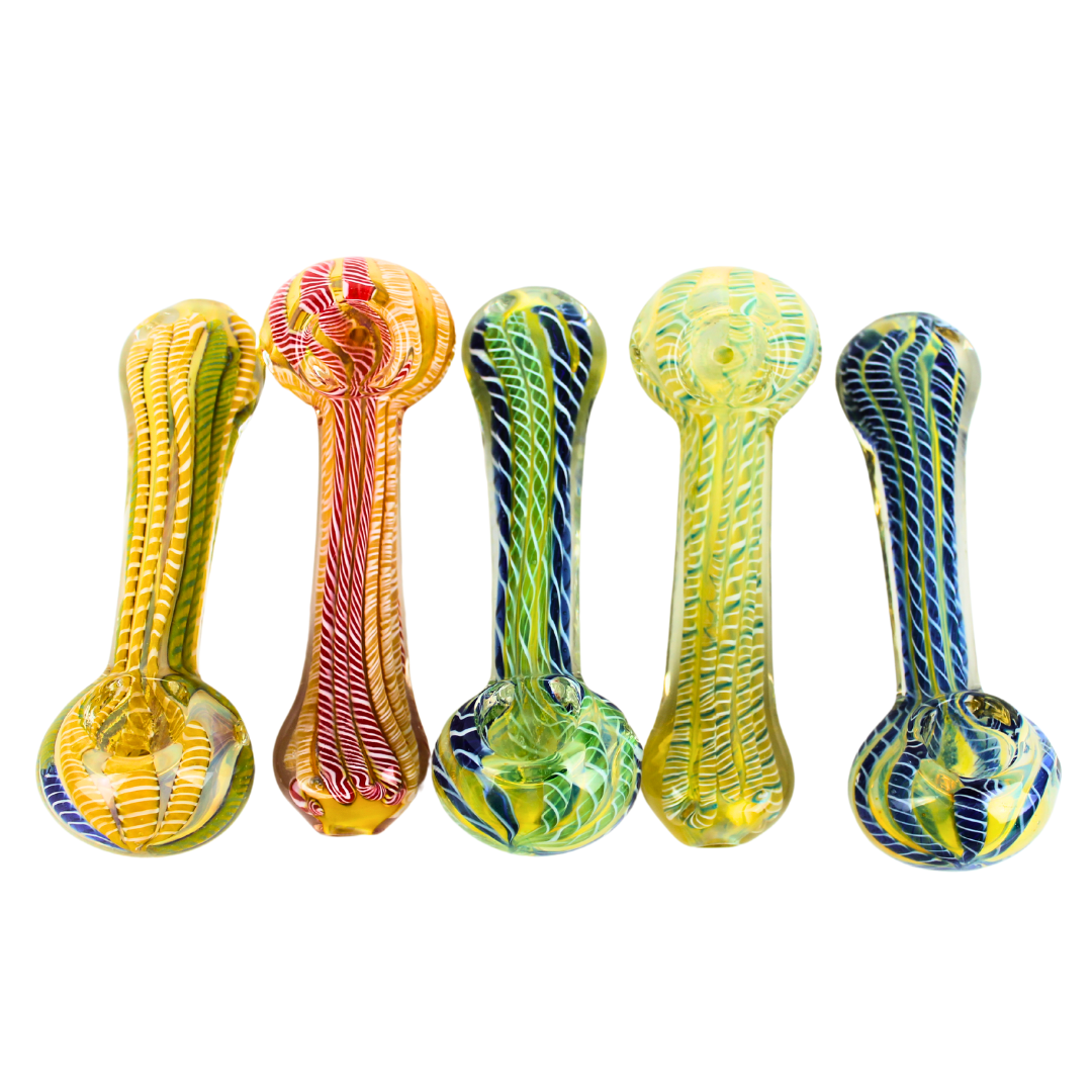 SSP-60 4.5" Fumed Striped Hand Pipe