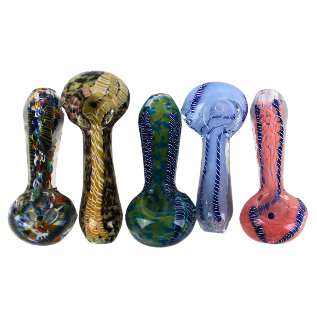 SSP-54 3" Speckle Stripe Mix Hand Pipe