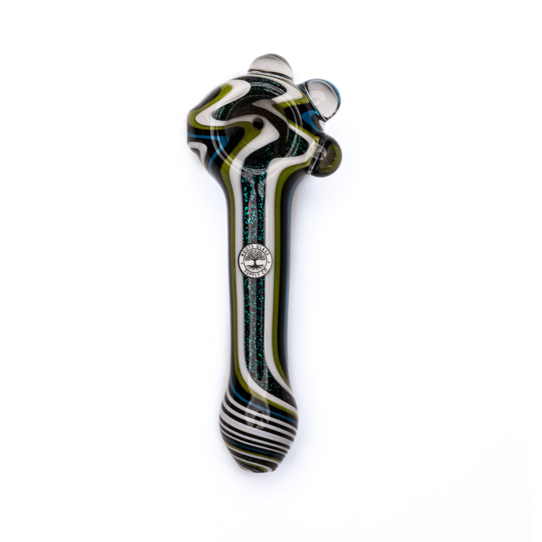 Roots Glass Dichro Spoon Pipe (4pc)