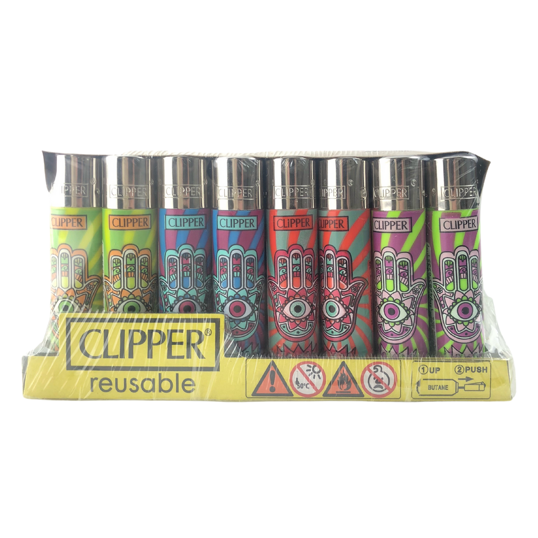 Clipper Lighter Hamsa Hand 48pk