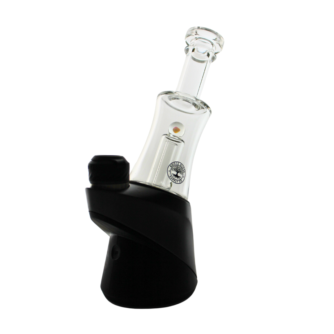 Roots Glass Clear Encased Opal Puffco Top