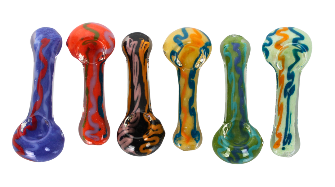 SSP-48 4" Squiggle Mix Hand Pipe