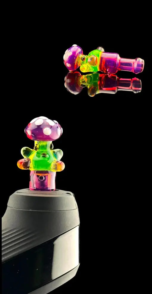 Iridescent Glass: Shroom Dude NEW Peak/Proxy Joystick Cap