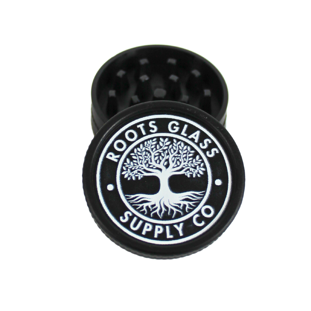 Roots Glass 2 Piece Hemp Plastic Grinders 24ct