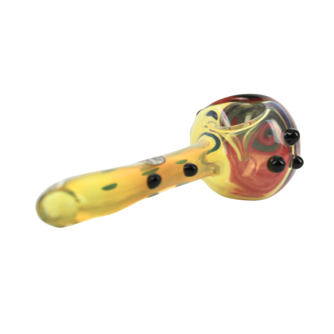 Roots Glass Fume Wig Wag Hand Pipe