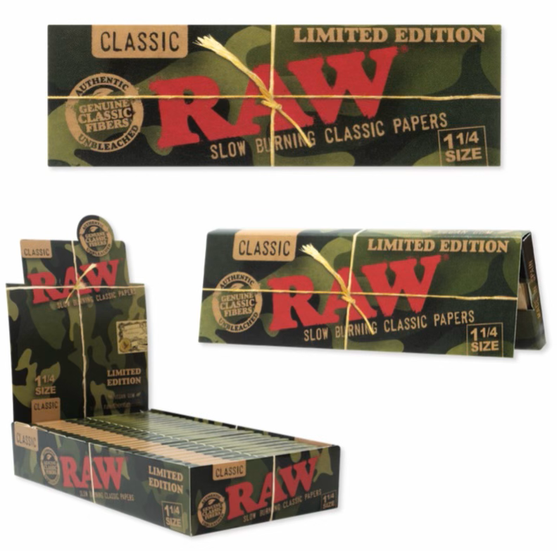 RAW 1.25" Limited Edition Camo Papers