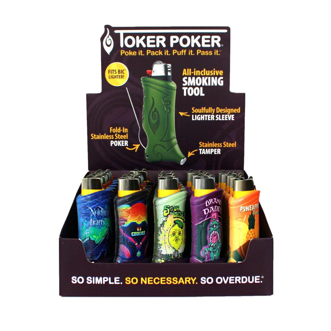 Toker Poker Bic Strains Display (25 CT)