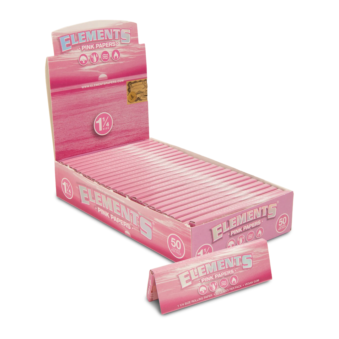 Elements Pink 1.25" Rolling Papers