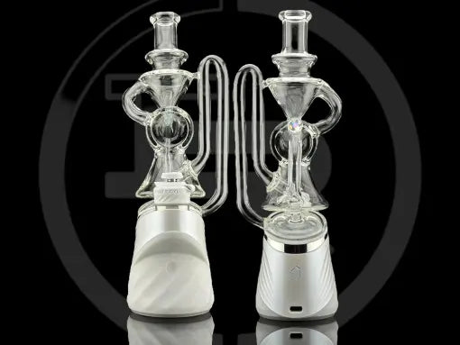 Iridescent Glass: Disc Recycler Puffco Peak Attachment