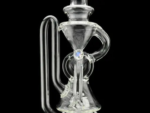 Iridescent Glass: Disc Recycler Puffco Peak Attachment