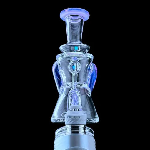 Iridescent Glass: SUPERIOR Gilcycler Puffco Peak Attachment