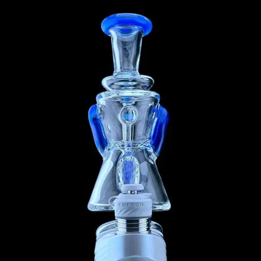 Iridescent Glass: SUPERIOR Gilcycler Puffco Peak Attachment