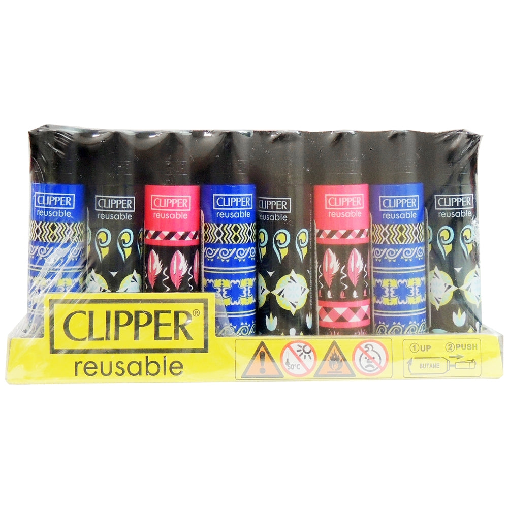 Clipper Lighter Deco Pattern 48pk