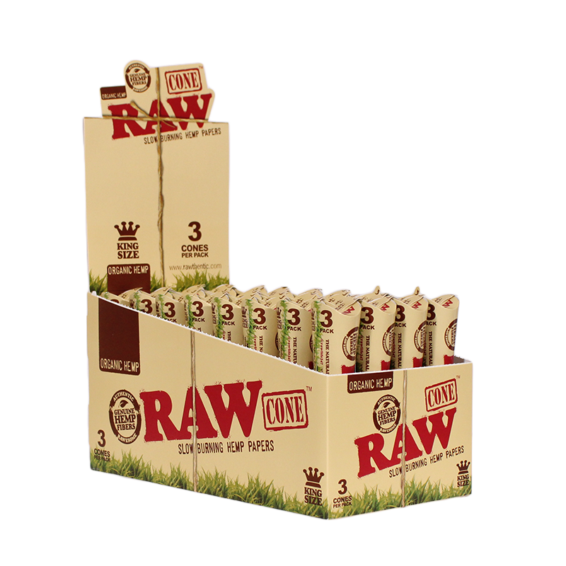 RAW King Size Organic Cones Box