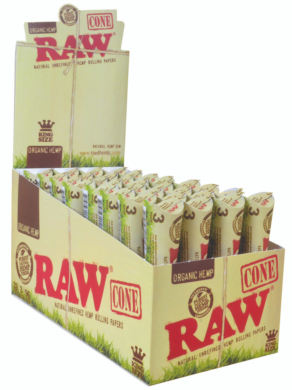 RAW 1.25" Organic Cones Box