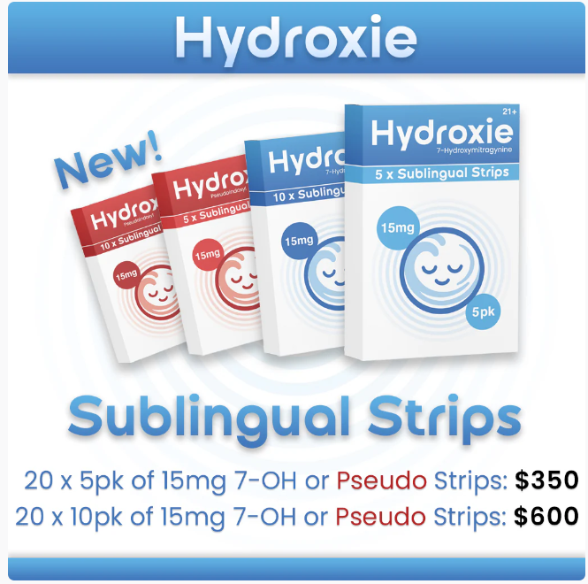 Hydroxie 20x5pk 15mg 7-OH Sublingual Strips