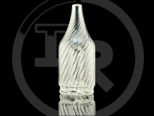 Iridescent Glass: Spiral Bottle Puffco Peak Attachment