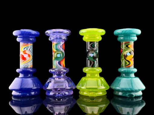 Iridescent Glass: Wag Dry Top Puffco Peak Attachment