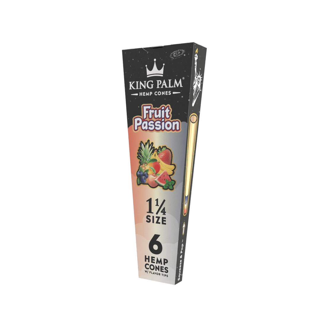 King Palm 1 1/4 Hemp Cone- Fruit Passion 30pk