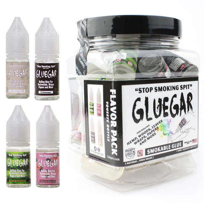 GlueGar - "Original Mix" Flavors Squeeze Bottle 10ML (20 Per Jar)