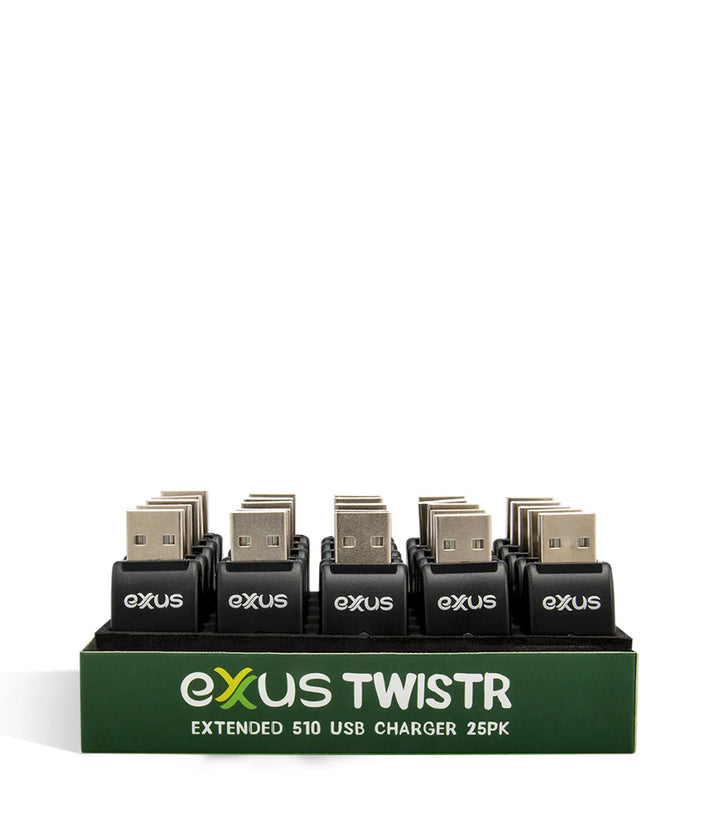 Exxus Twistr Extended 510 USB Chargers 25 Pack