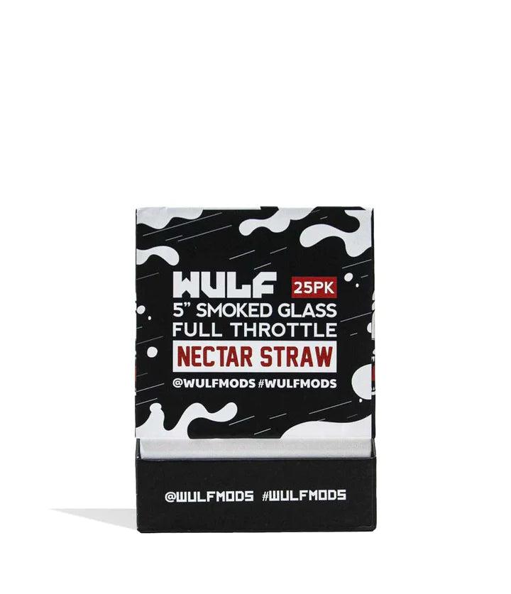 Wulf Mods Smoked Glass Full Throttle Nectar Straw 25pk