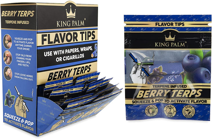 King Palm Flavor Tips - 7mm Terp Filters - 2pk 50ct.