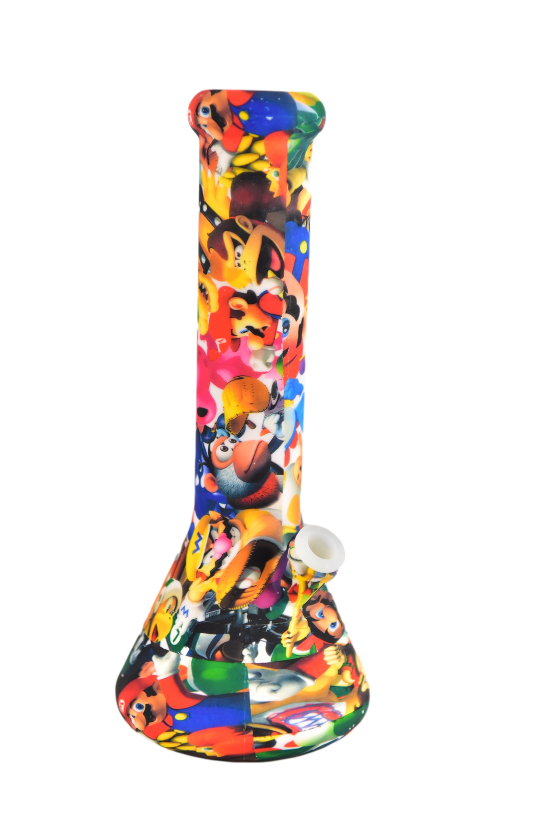 12" Silicone Beaker With Decals