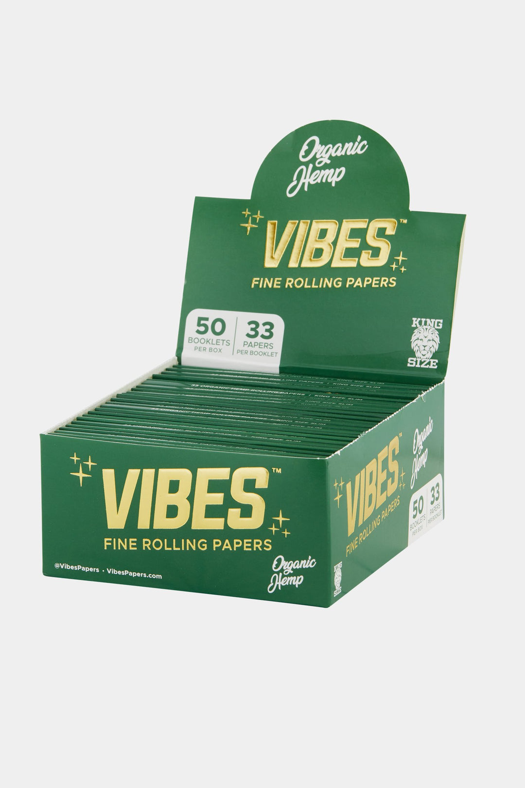 VIBES King Size Organic Hemp Rolling Papers